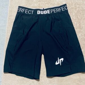 Official Dude Perfect boys youth shorts black nwot size small